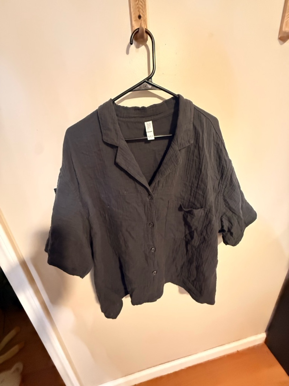 Gauze button up shirt 100% cotton